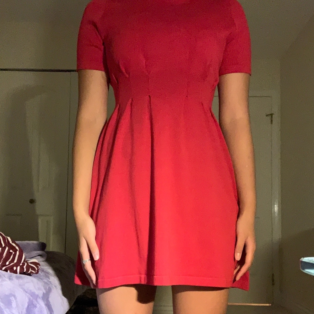 BASIC red dress
